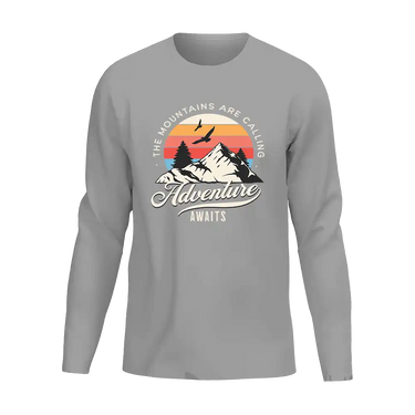The Mountains Are Calling Men Long Sleeve Shirt